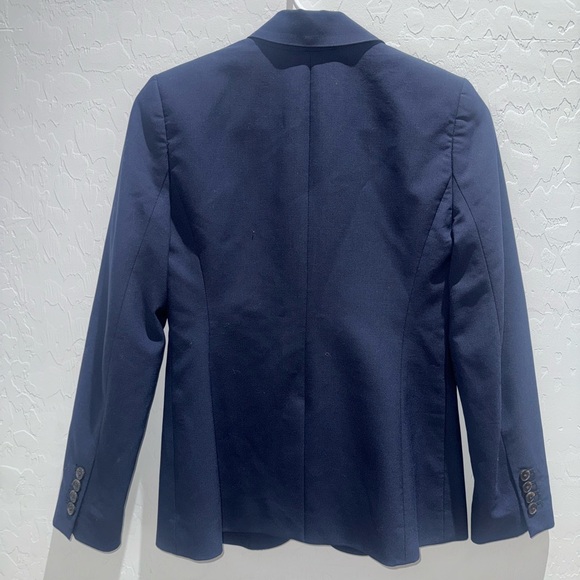 J.Crew 1035 Bi Stretch Wool Tollegno 1900 Blazer OP Navy - Picture 8 of 11